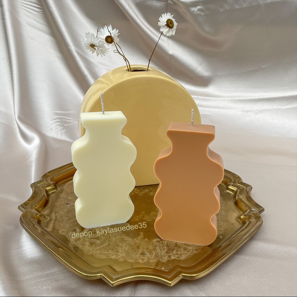 Abstract handmade candles 🧺 - Picture 4 of 7
